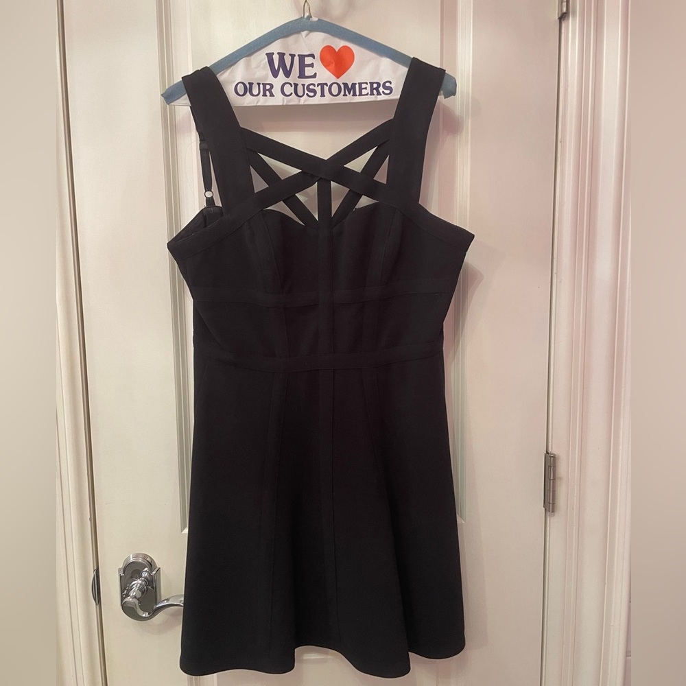 BCBGMAXAZRIA black mini dress